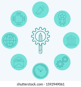 Pencil vector icon sign symbol