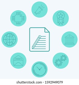 Pencil vector icon sign symbol