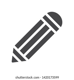 Pencil vector icon, simple sign for web site and mobile app.