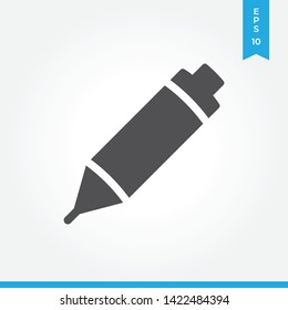 Pencil vector icon, simple sign for web site and mobile app.