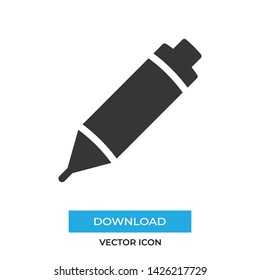 Pencil vector icon, simple sign for web site and mobile app.