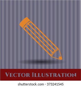 Pencil vector icon or symbol