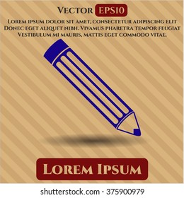 Icono de vector de lápiz o símbolo