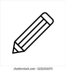 Pencil vector icon symbol design