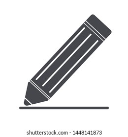 Pencil vector icon for web design or mobile app .