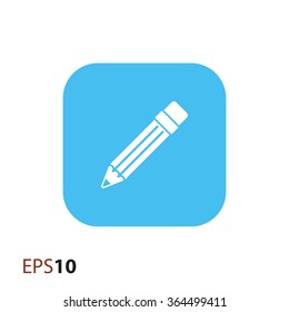 Pencil vector icon for web and mobile