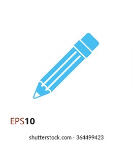 Pencil vector icon for web and mobile