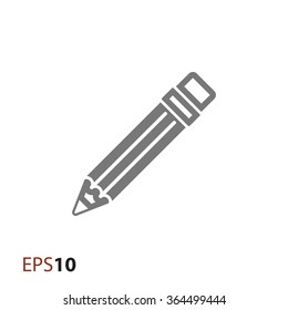 Pencil vector icon for web and mobile