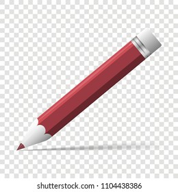 Pencil vector icon.Layers grouped for easy editing illustration.  For your design.