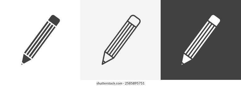 Pencil vector icons collection graphic designs for ui designs