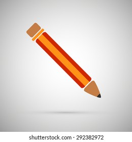 Pencil. Vector illustration.