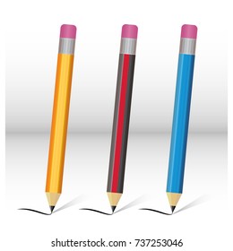 Pencil Vector. Illustration.