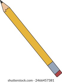 Ilustración vectorial a lápiz de vuelta a la escuela