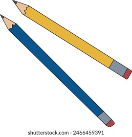 pencil vector illustration back to school