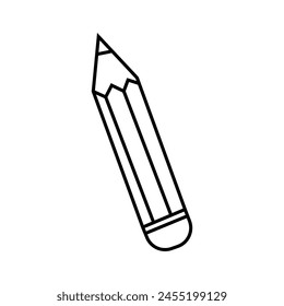 Bleistift. Vektorillustration im Doodle-Stil.