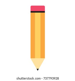 Pencil vector illustration. Doodle style. Design, print, logo, symbol, decor, textile, paper.