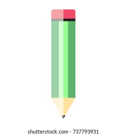 Pencil vector illustration. Doodle style. Design, print, logo, symbol, decor, textile, paper.