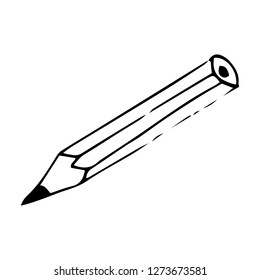 a pencil. vector illustration. drawing hands