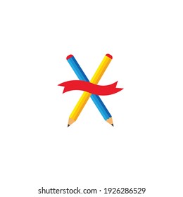 pencil vector illustration icon of education design template web