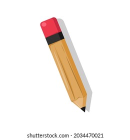pencil vector illustration icon for school, education and writing icon