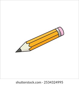 Pencil vector Illustration islolated on white 
