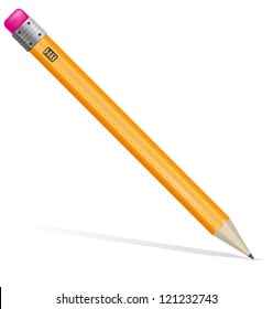 pencil vector illustration isolated on white background