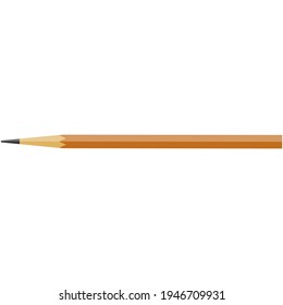 Pencil vector illustration isolated on white background
