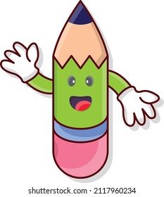 pencil Vector illustration isolated on a transparent background. vector line flat icons for concept or web graphics.
