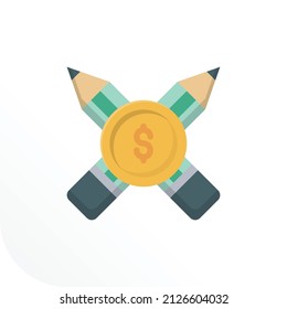 pencil Vector illustration on a transparent background.Premium quality symmbols.Vector line flat icon for concept and graphic design.
