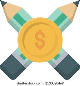 pencil Vector illustration on a transparent background.Premium quality symmbols.Vector line flat icon for concept and graphic design.
