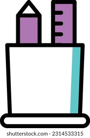 pencil Vector illustration on a transparent background. Premium quality symmbols. Line Color vector icons for concept and graphic design.