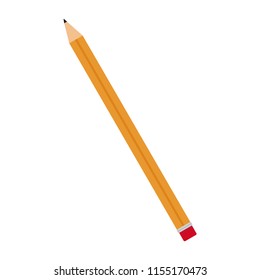 Pencil. Vector illustration. Pencil on white background. EPS 10.