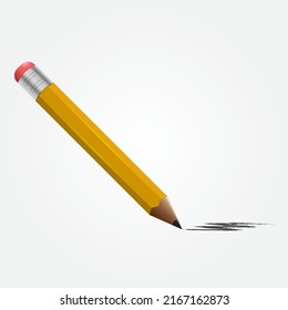 Ilustración de vectores de lápiz, elemento gráfico de escuelas y equipos de dibujo