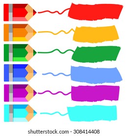 pencil vector illustration school office object design