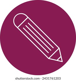 Pencil Vector Line Circle Icon