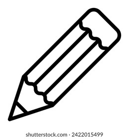 Pencil Vector Line Icon Design