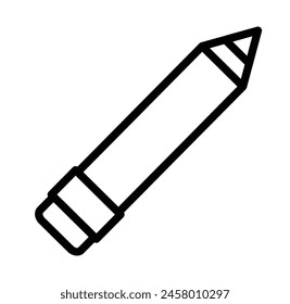 Pencil Vector Line Icon Design