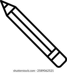 Pencil Vector Line Icon Design