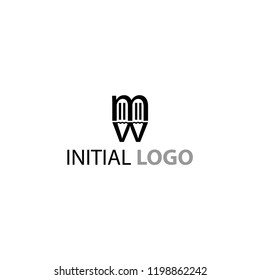 pencil vector logo from a combination of letters m and v