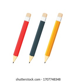 Vector de lápiz. Lápiz sobre fondo blanco.