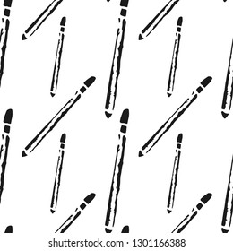 pencil vector seamless pattern