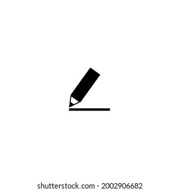Diseño perfecto de un icono simple del vector del lápiz