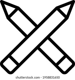 pencil vector thin line icon