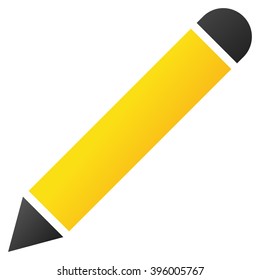 Pencil vector toolbar icon for software design. Style is gradient icon symbol on a white background.