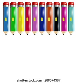 pencil vector yellow illustration school office object