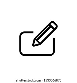  pencil web icon. Edit icon illustration vector symbol