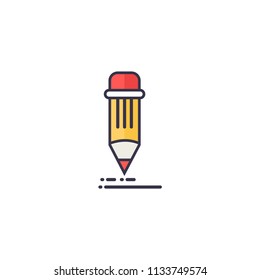 pencil web icon ilustration vector symbol