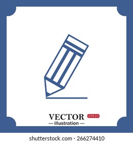  pencil, web icon. vector design