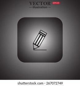 pencil, web icon. vector design