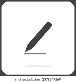Pencil web icon. Pencil vector illustration.